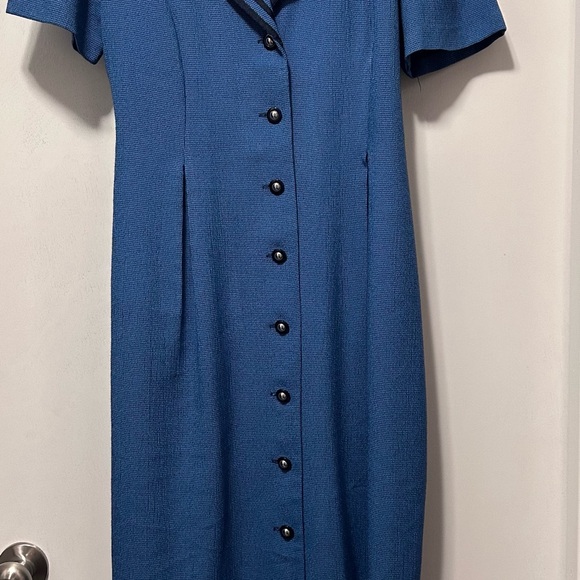 Miss Dorby vintage size 8 Blue Button-Down Dress - Picture 6 of 9